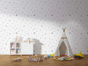 3D Star Pattern White Background Wall Mural Wallpaper GD 4538- Jess Art Decoration