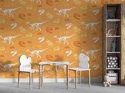 3D Dinosaur Fossil Pattern dinosaur fossil pattern wall mural wallpaper for kids room - view 5