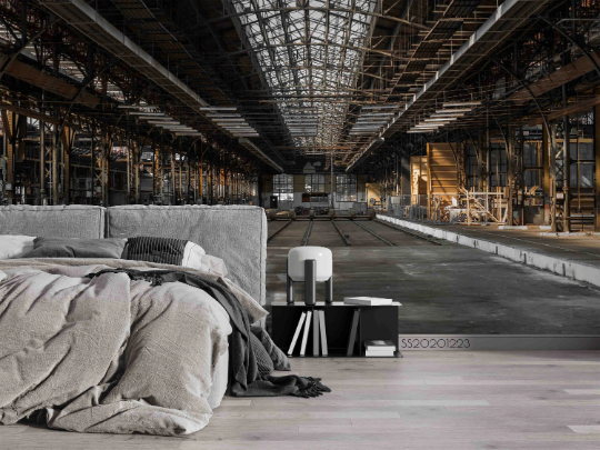 3D Architecture Factory Automobile Wall Mural Wallpaper YXL 1143