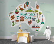 3D Australia Travel Map Wall Mural Wallpaper GD 4469- Jess Art Decoration