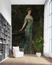 3D Oil Painting Woman Portrait Wall Mural Wallpaper GD 2977- Jess Art Decoration