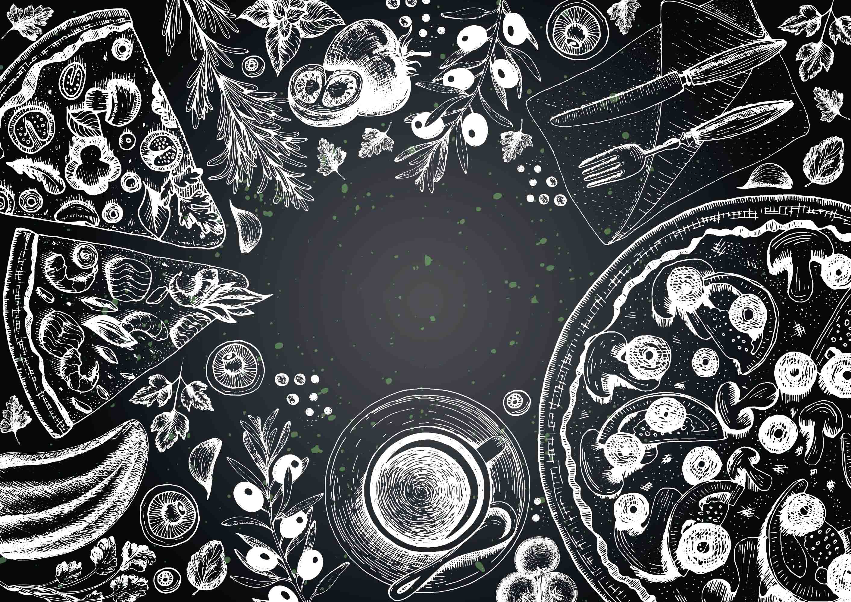 3D Restaurant Snack Bar Diner Fast Food Pizza Wall Mural Wallpaper 51