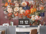 3D Colorful Floral Background Wall Mural Wallpaper GD 4727- Jess Art Decoration