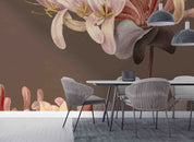 3D Vintage Floral Background Honeysuckle Illustration Wall Mural Wallpaper GD 3425- Jess Art Decoration