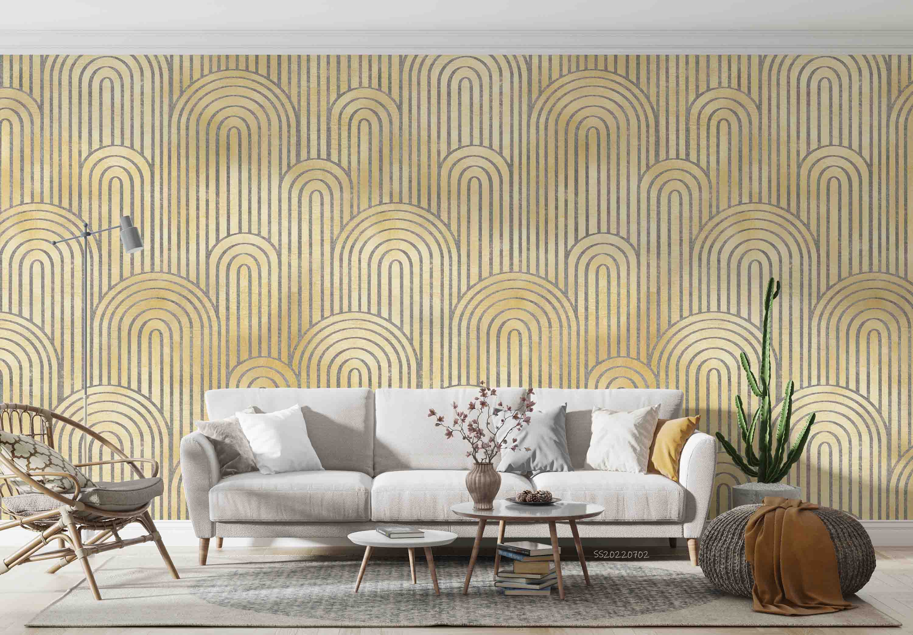 3D Abstract Geometric Pattern Background Wall Mural Wallpaper GD 5078- Jess Art Decoration