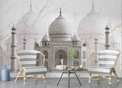 3D Taj Mahal India Agra Mausoleum Wall Mural Wallpaper GD 4786- Jess Art Decoration