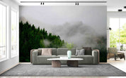 3D Beautiful Forest Mist Mountain View Wall Mural Wallpaper GD 3293- Jess Art Decoration