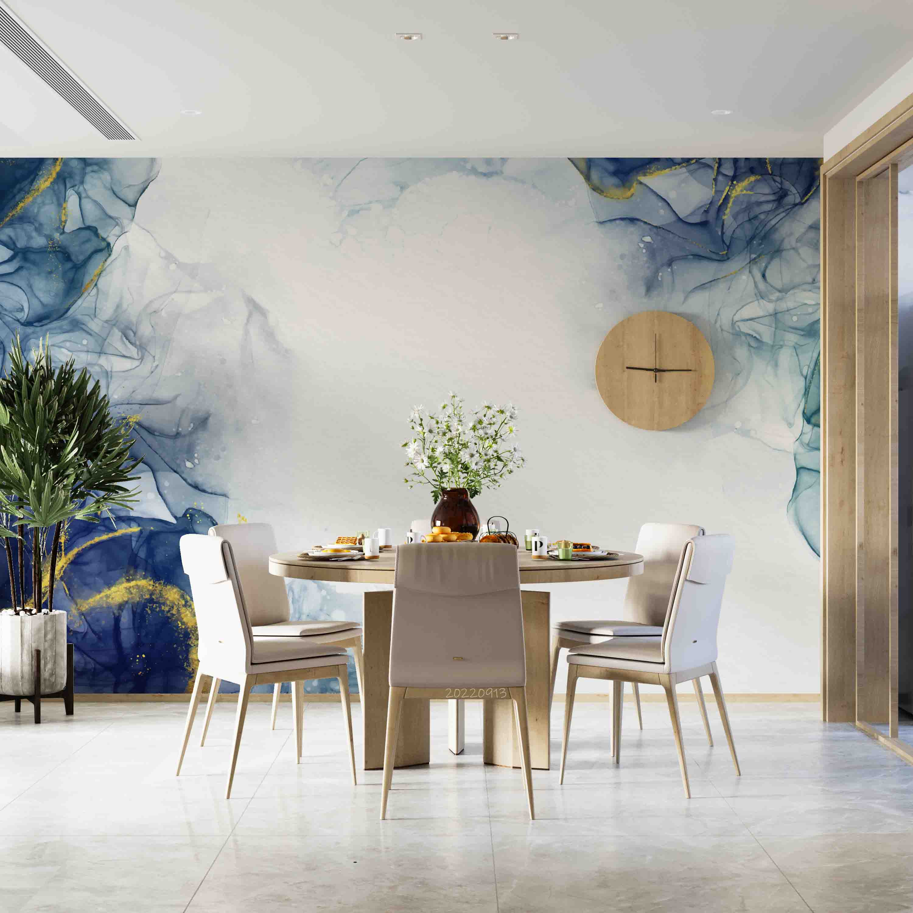 3D Watercolor Luxury Marble Texture Wall Mural Wallpaper GD 3506- Jess Art Decoration