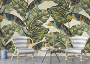 3D Retro Tropical Banana Leaf Wall Mural Wallpaper GD 4688- Jess Art Decoration
