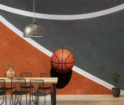 Basketball Court Sideline Wallpaper basketball wall mural for bedroom, gym or sports room - view 6