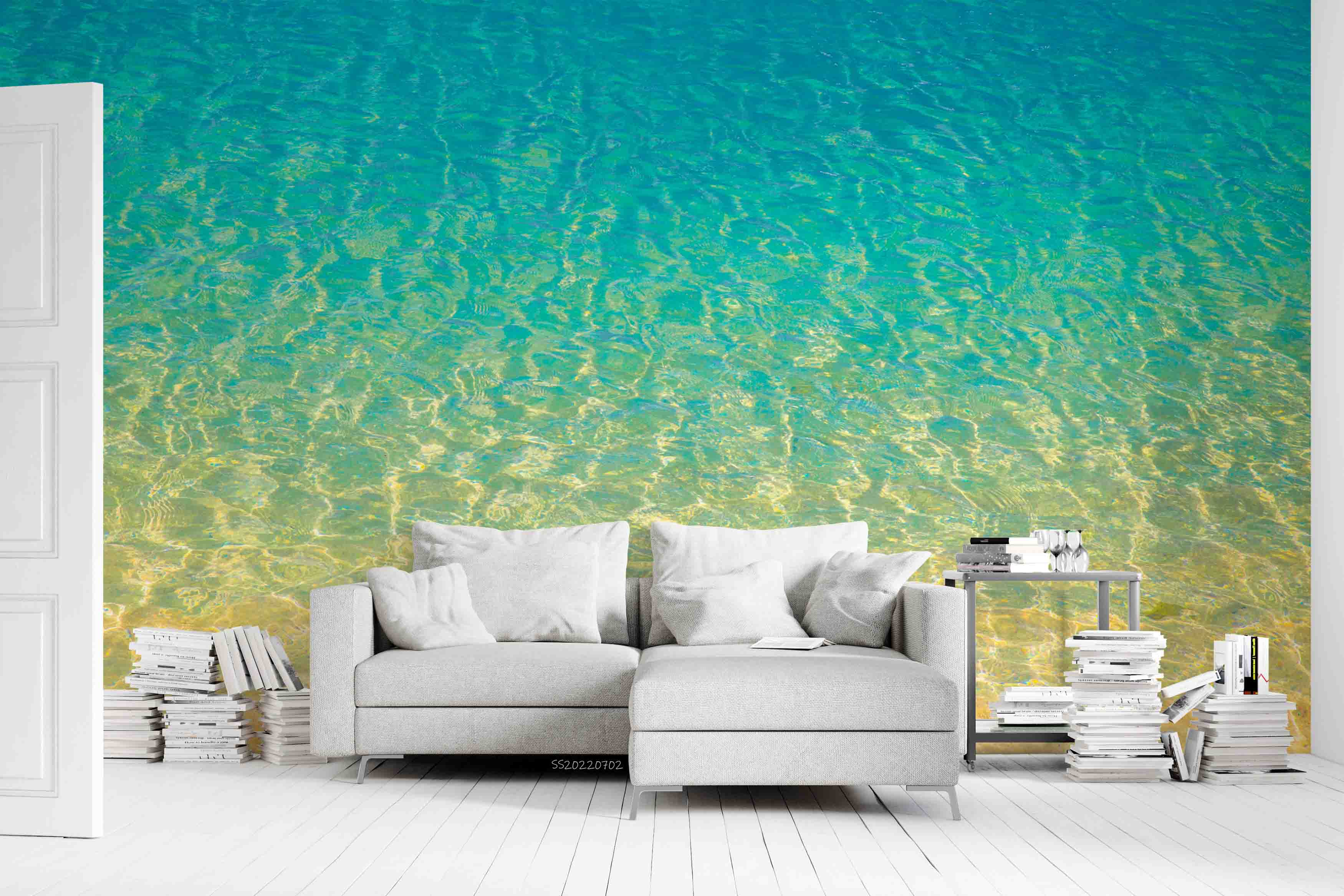 3D Abstract Nature Beach Gradient Color Background Wall Mural Wallpaper GD 5153- Jess Art Decoration