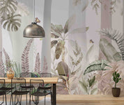 3D Vintage Tropical Plant Leaves Butterfly Wall Mural Wallpaper GD 4829- Jess Art Decoration