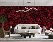 3D Romantic Red Rose Wall Mural Wallpaper GD 4810- Jess Art Decoration