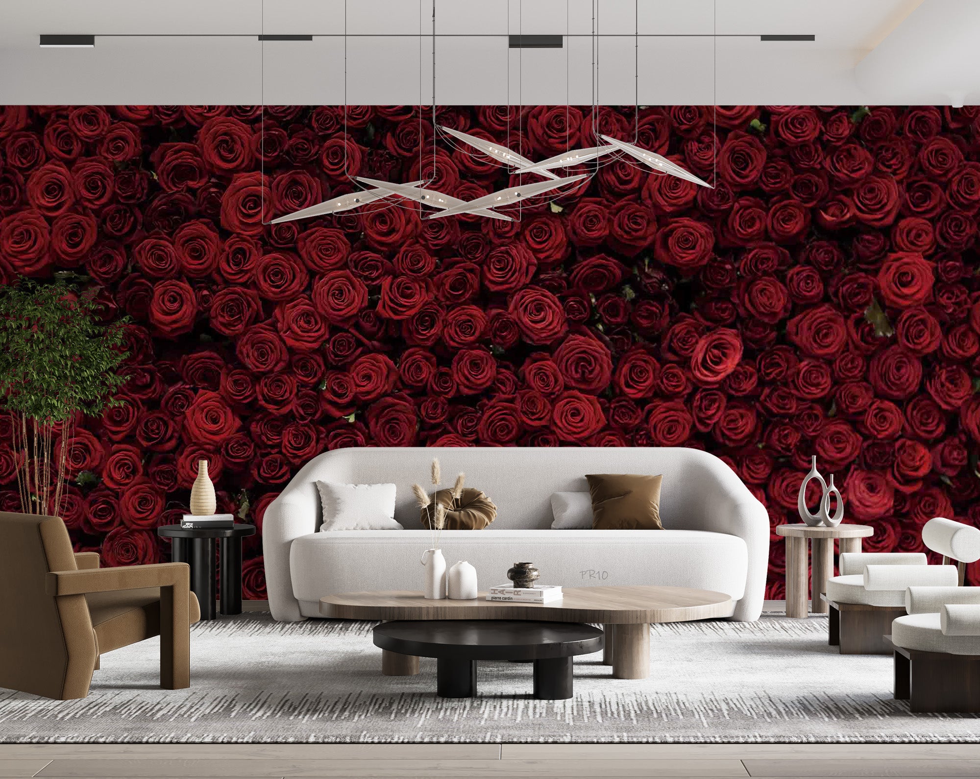 3D Romantic Red Rose Wall Mural Wallpaper GD 4810- Jess Art Decoration