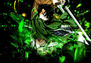 3D Cartoon Person Sword Green Wall Mural Wallpaper YXL 1194