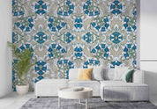 3D Art Nouveau Lily Valley Flower Pattern Background Wall Mural Wallpaper GD 3500- Jess Art Decoration