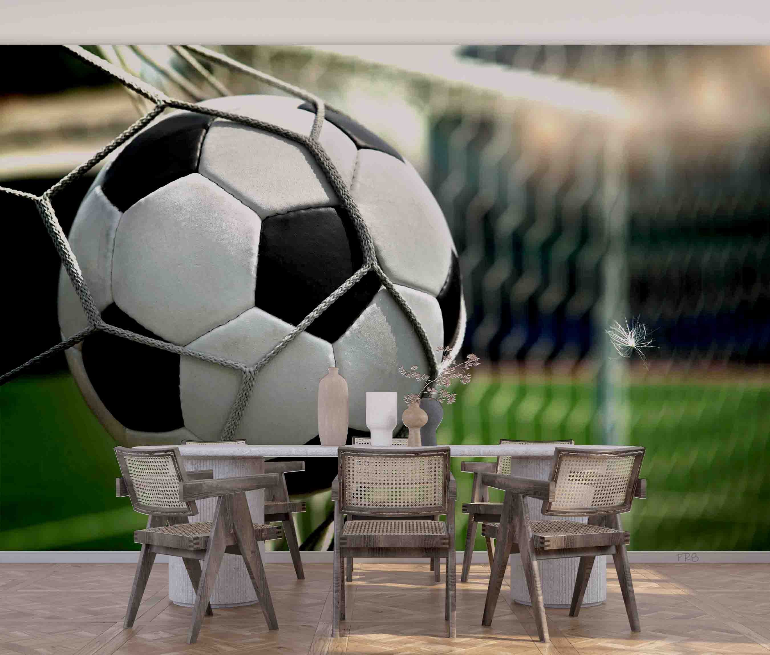 Football Net Football Stadium Wallpaper football stadium wall mural for sports room, club room or fan space - view 6