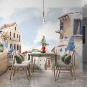 3D Hand Drawn City House Building Wallpaper Wall Mural Wall Decor Wall Art Wall Sticker Remoable Wallpaper LQH 59