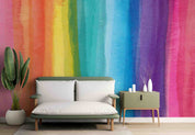 Rainbow Colors Background Contemporary Wallpaper contemporary street art wall mural for creative room or feature wall - view 