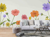 3D Colorful Floral Background Wall Mural Wallpaper GD 3476- Jess Art Decoration