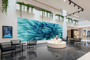 3D Retail Shop Store Market Trade Blue Floral Wall Mural Wallpaper 15
