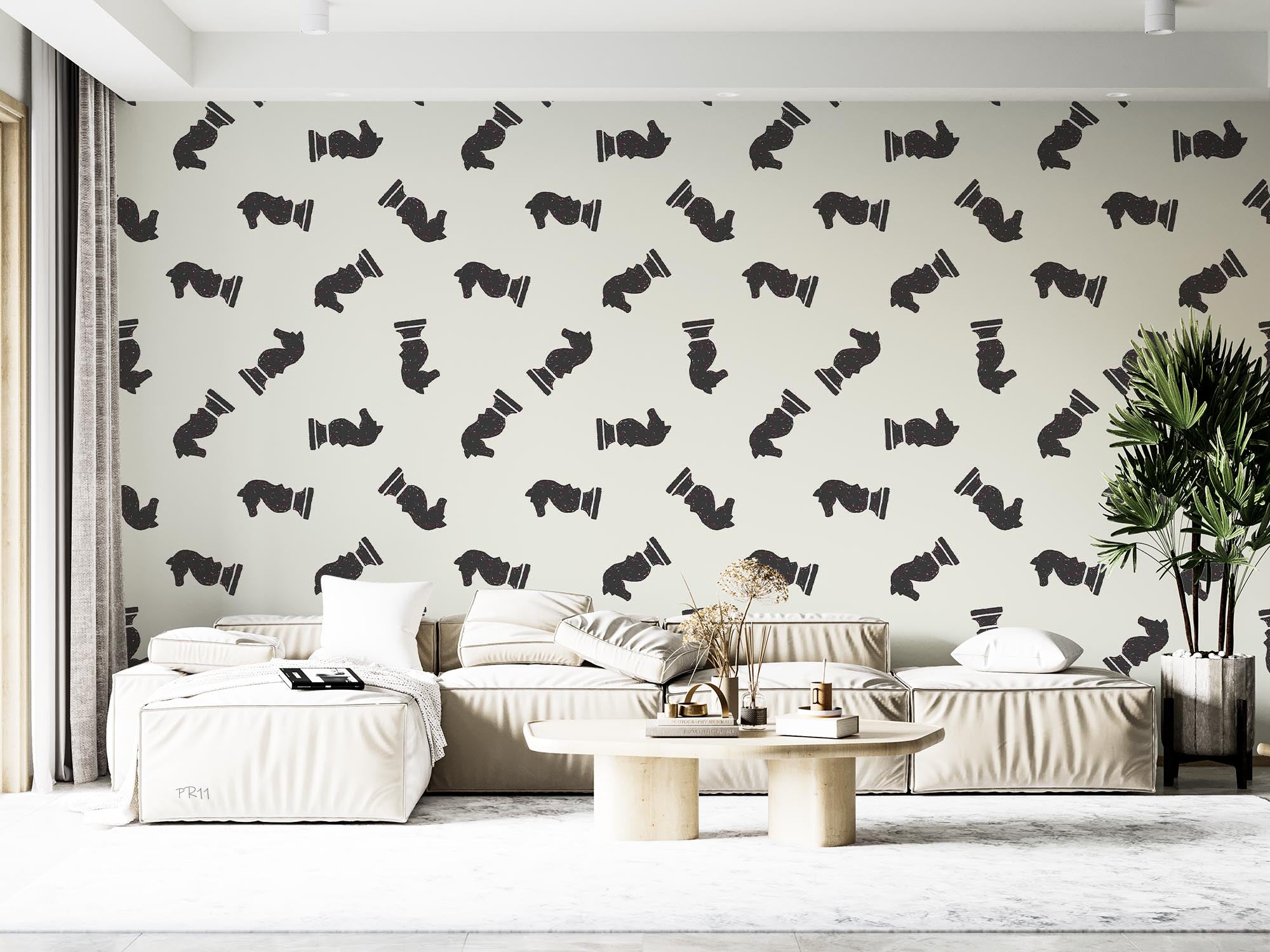 3D Chess Piece Pattern Wall Mural Wallpaper GD 4903- Jess Art Decoration