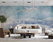 3D Sky Cloud View Wall Mural Wallpaper GD 4475- Jess Art Decoration