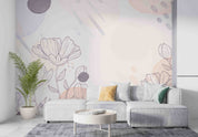 3D Hand Drawn Plants Floral Background Wall Mural Wallpaper GD 3377- Jess Art Decoration