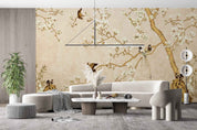 3D Chinese Magnolia Branch Bird Wall Mural Wallpaper GD 4722- Jess Art Decoration
