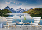 3D Beautiful Snow Mountain Lake Nature Scenery Wall Mural Wallpaper GD 4691- Jess Art Decoration