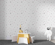 3D Star Pattern White Background Wall Mural Wallpaper GD 4538- Jess Art Decoration