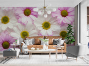 3D Colorful Spring Daisies Wall Mural Wallpaper GD 3333- Jess Art Decoration