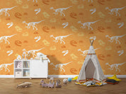 3D Dinosaur Fossil Pattern dinosaur fossil pattern wall mural wallpaper for kids room - view 6