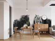 3D Animal Horse Grey Wall Mural Wallpaper YXL 11- Jess Art Decoration