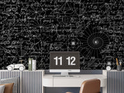 3D Blackboard Mathematics Formula Graphics Wall Mural Wallpaper GD 4604- Jess Art Decoration