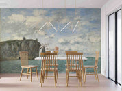 3D Oil Painting Mountain Sea Sailboat Wall Mural Wallpaper GD 2948- Jess Art Decoration