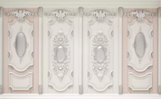 3D Classic Grey Panel elegant vintage wall panel wall mural wallpaper for bedroom - view 5