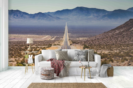 3D  Mountain Road Tree Sandy Soil Wall Mural Wallpaper YXL 1121