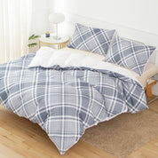 3D Grey Grid Geometric Quilt Cover Set Bedding Set Duvet Cover Pillowcases 617- Jess Art Decoration