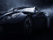 3D Black Sports Car Wallpaper Wall Mural Wall Decor Wall Art Wall Sticker Remoable Wallpaper
