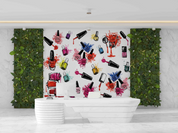 Graffiti Nail Polish Wallpaper urban graffiti wall mural for teen room, studio or feature wall
