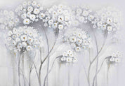 3D Flower Dried Flower White Wall Mural Wallpaper YXL 06- Jess Art Decoration