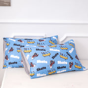 3D Blue Shoes Skateboard Pattern Quilt Cover Set Bedding Set Duvet Cover Pillowcases 520- Jess Art Decoration