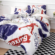 3D Boxing Sports Pattern Quilt Cover Set Bedding Set Duvet Cover Pillowcases 531- Jess Art Decoration