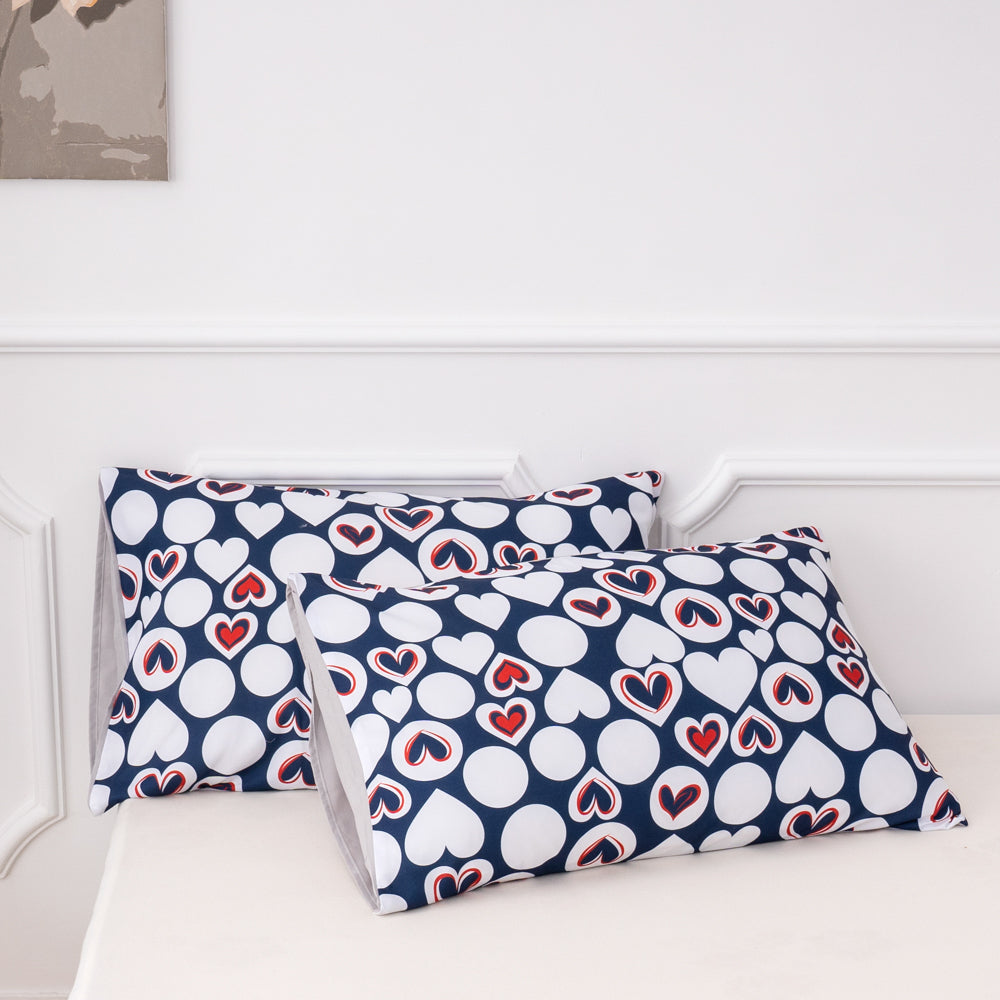 3D Roundness Heart Quilt Cover Set Bedding Set Duvet Cover Pillowcases 518- Jess Art Decoration