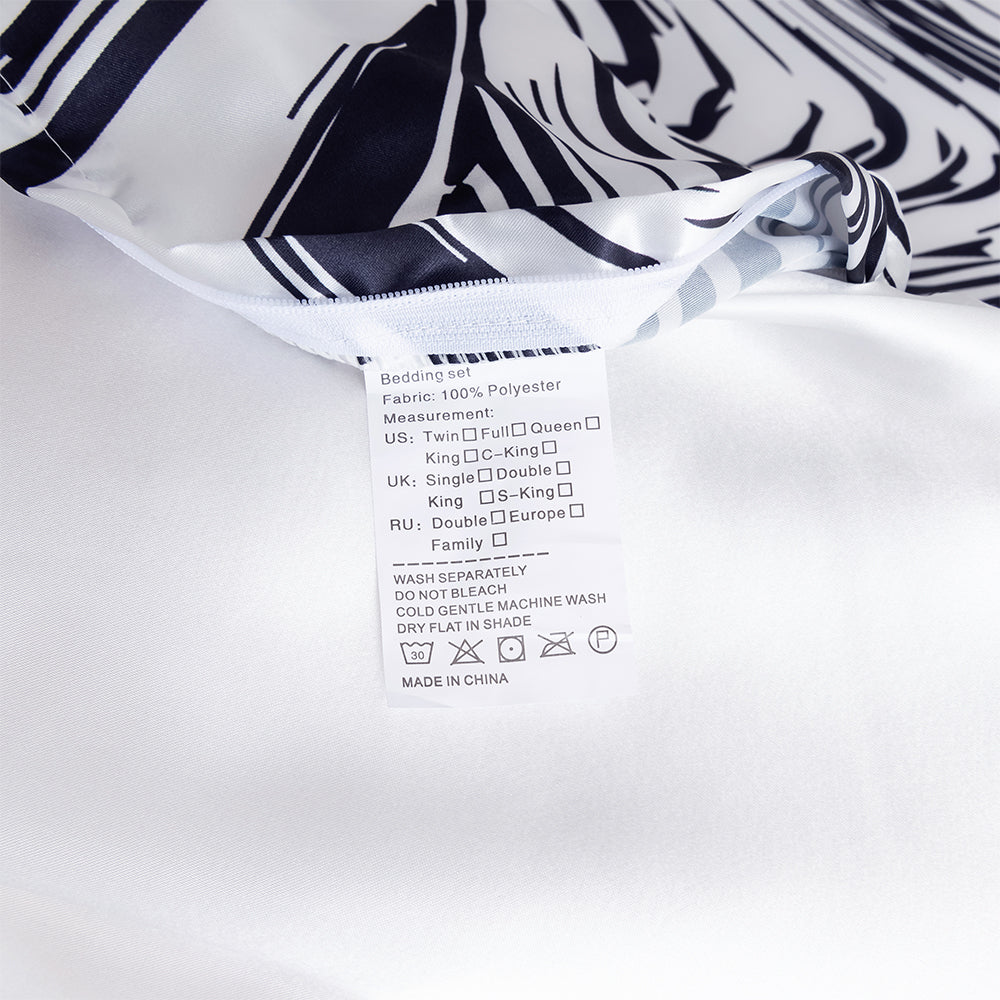 3D Black Marble Abstract Quilt Cover Set Bedding Set Duvet Cover Pillowcases 702- Jess Art Decoration