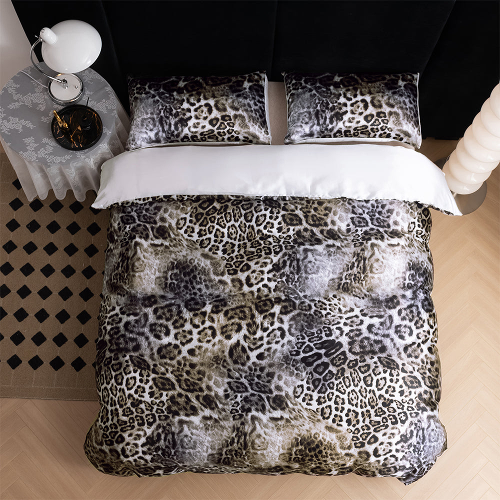 3D Leopard Print Modern Quilt Cover Set Bedding Set Duvet Cover Pillowcases 705- Jess Art Decoration