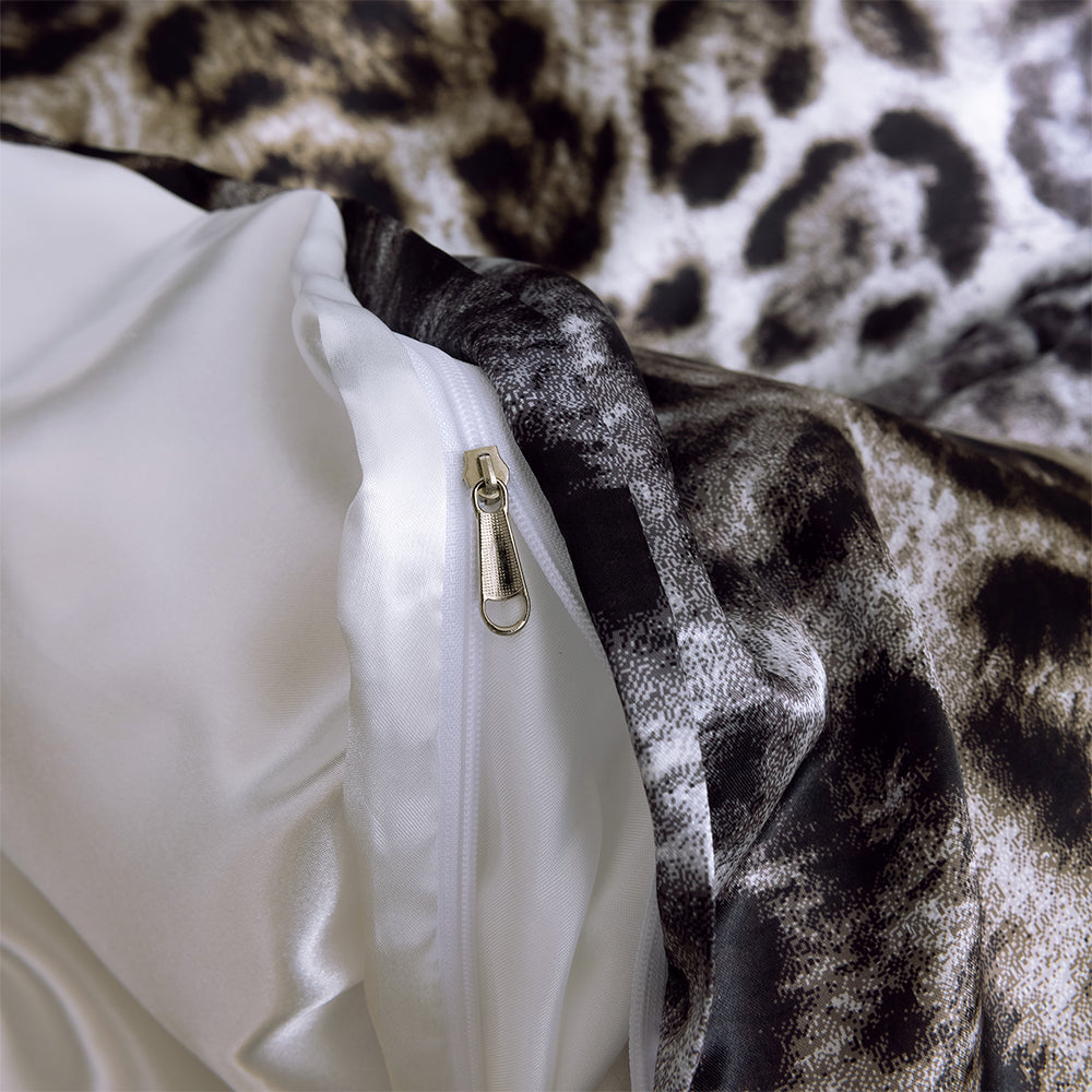 3D Leopard Print Modern Quilt Cover Set Bedding Set Duvet Cover Pillowcases 705- Jess Art Decoration