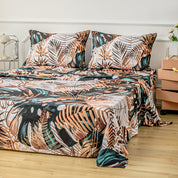 3D Green Brown Leaves Quilt Cover Set Bedding Set Duvet Cover Pillowcases 650- Jess Art Decoration