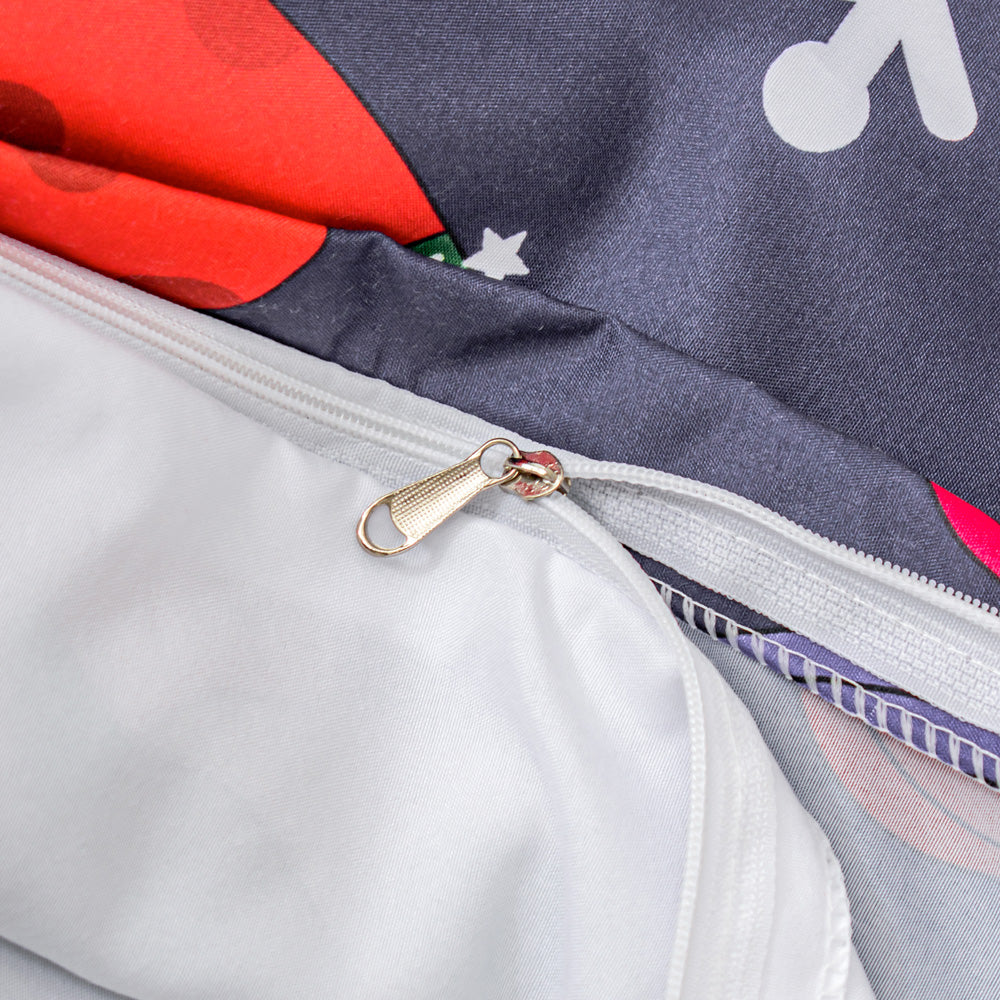 3D Unicorn Gift Snowflake Christmas Quilt Cover Set Bedding Set Duvet Cover Pillowcases 685- Jess Art Decoration